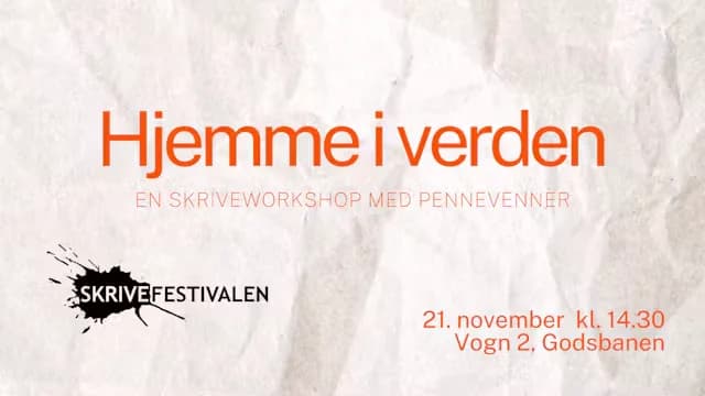 Writing Workshop: Home in the World