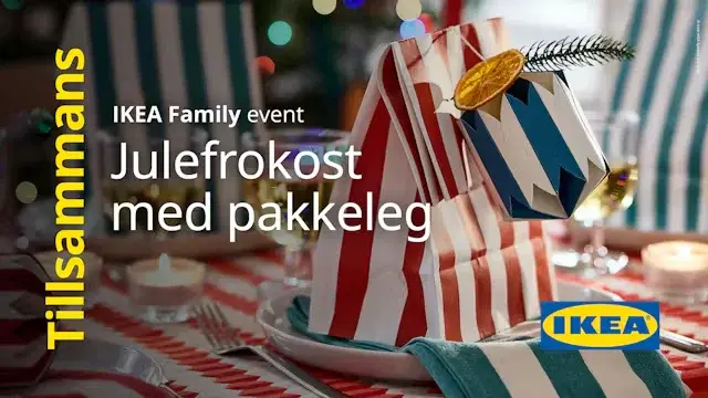 Julefrokost med pakkeleg hos IKEA Aarhus