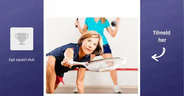 Junior squash-træning med instruktør