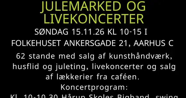 Byens hyggeligste julemarked med livekoncerter