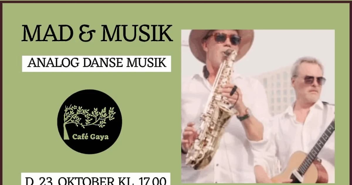 Food & Music at Café Gaya: Analog Danse Musik