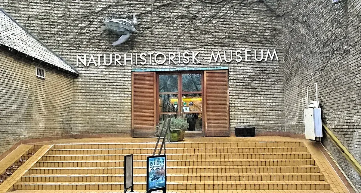 Exterior entrance to the Natural History Museum in Aarhus.