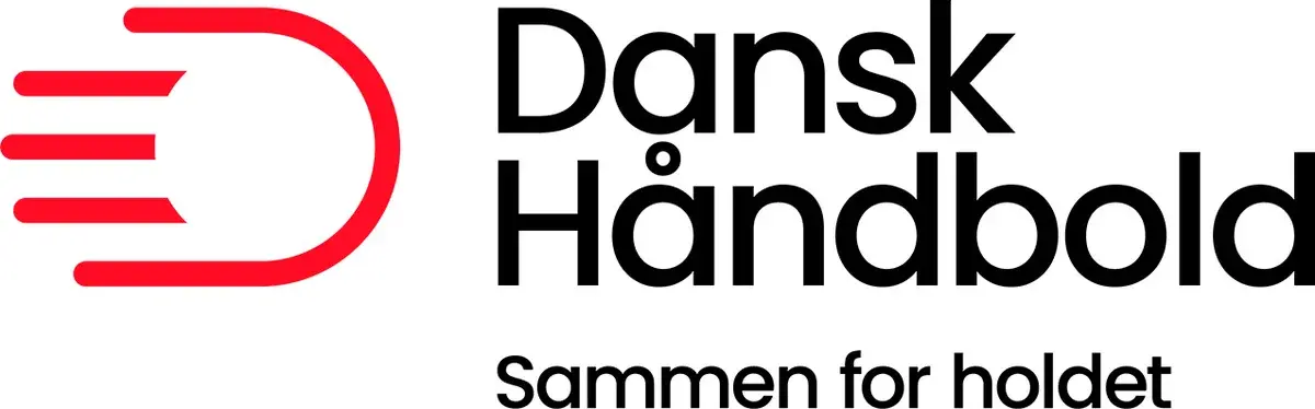 The Dansk Handball logo in black and red on a white background.